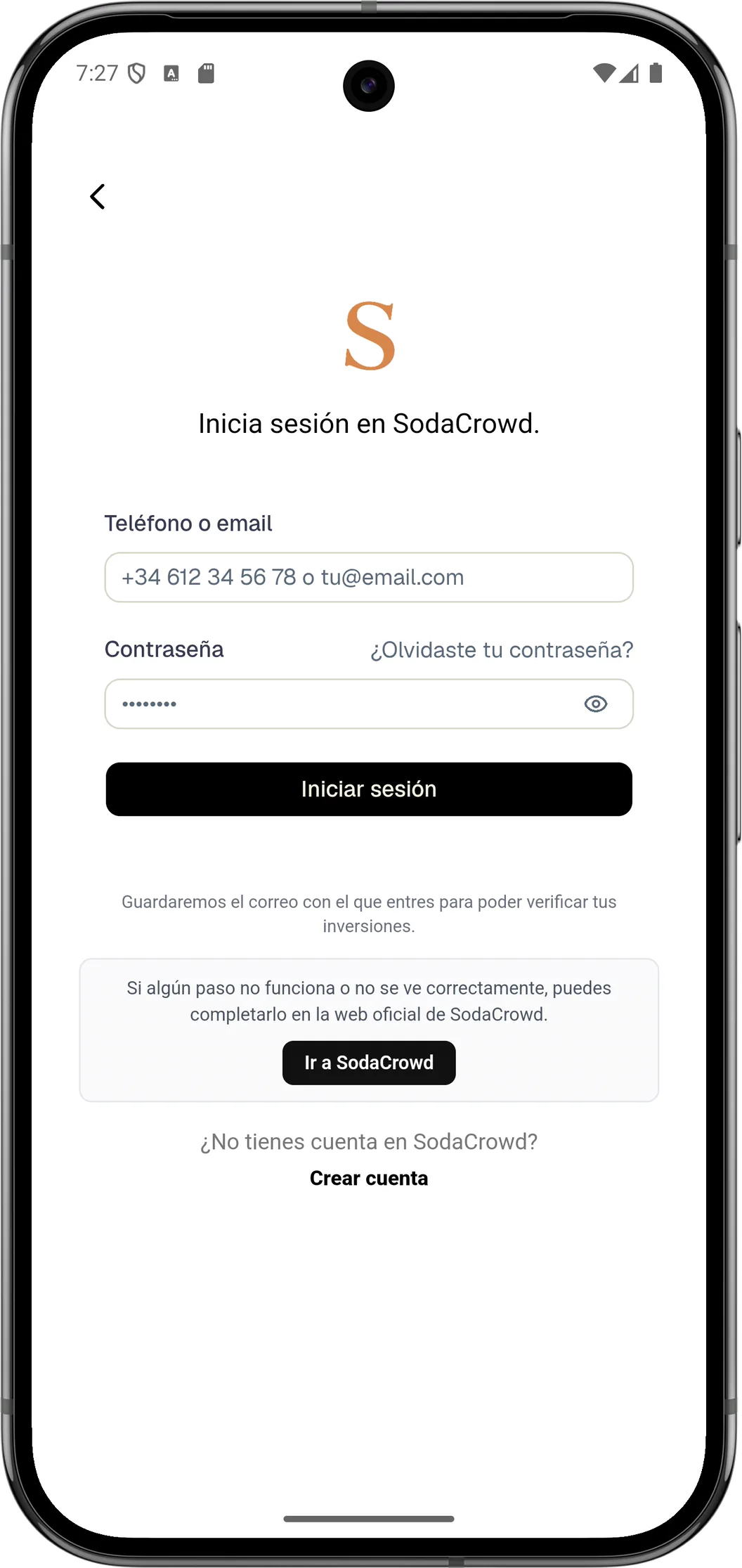 Conecta tu cuenta de la plataforma
