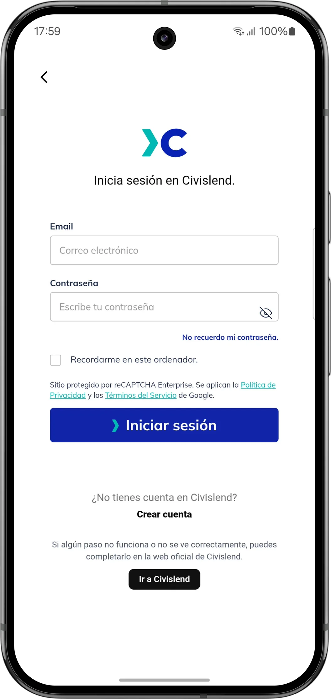 Conecta tu cuenta de la plataforma
