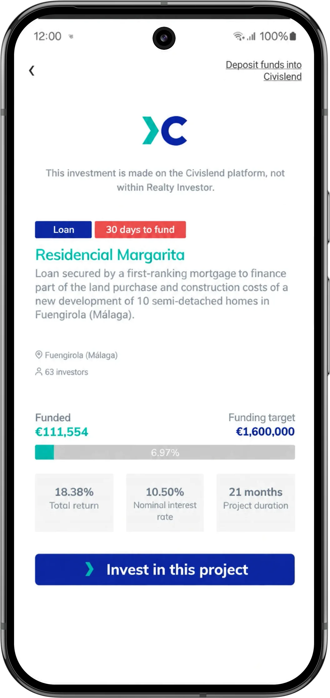The project on Civislend