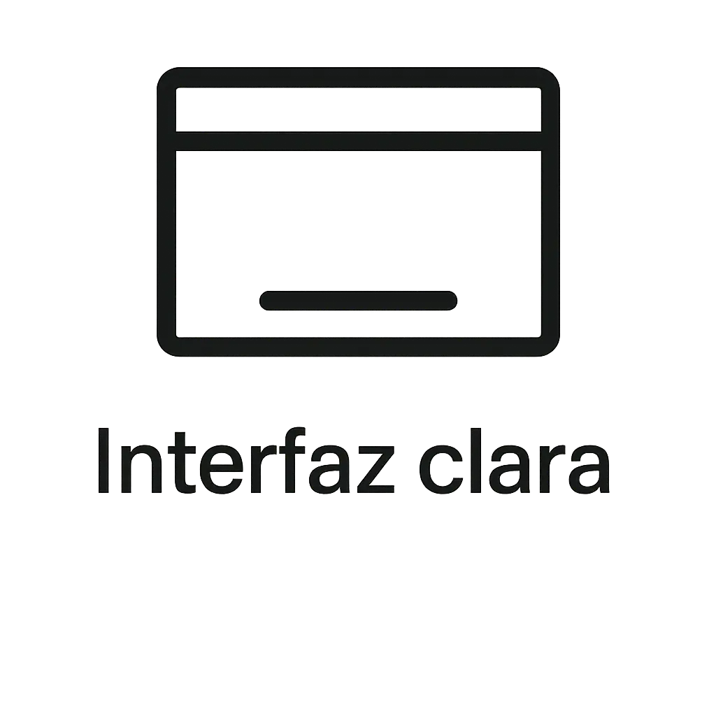 Interfaz de gestión de inversiones